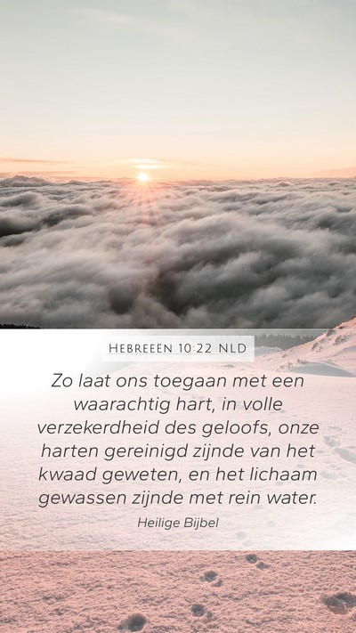 Hebreeën 10:22 NLD Bible Verse Image