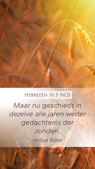 Hebreeën 10:3 NLD Bible Verse Image