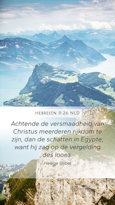 Hebreeën 11:26 NLD Bible Verse Image