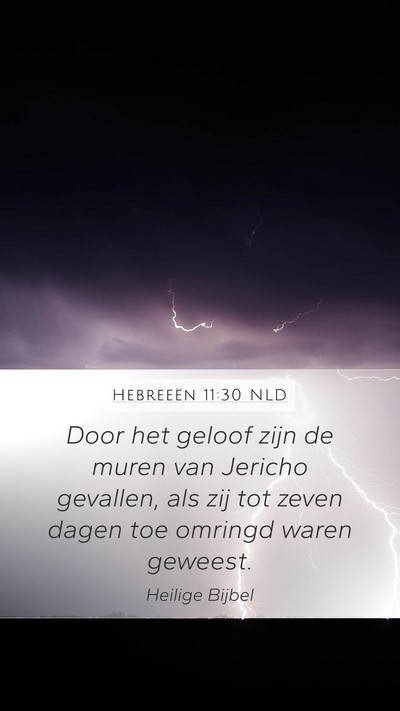 Hebreeën 11:30 NLD Bible Verse Image
