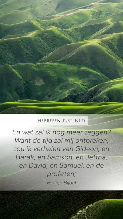 Hebreeën 11:32 NLD Bible Verse Image
