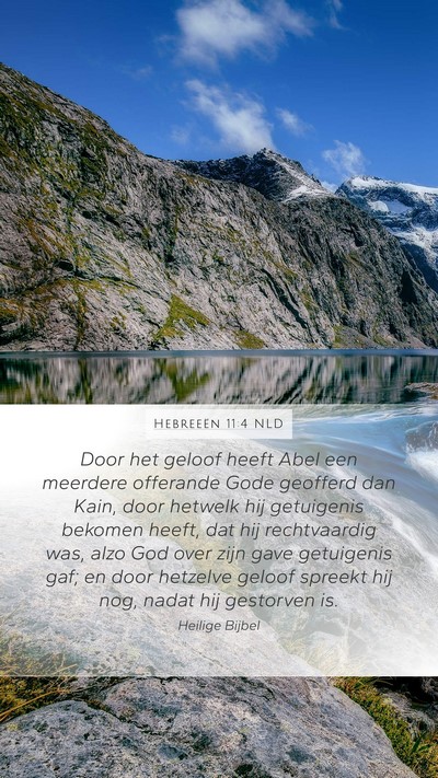 Hebreeën 11:4 NLD Bible Verse Image