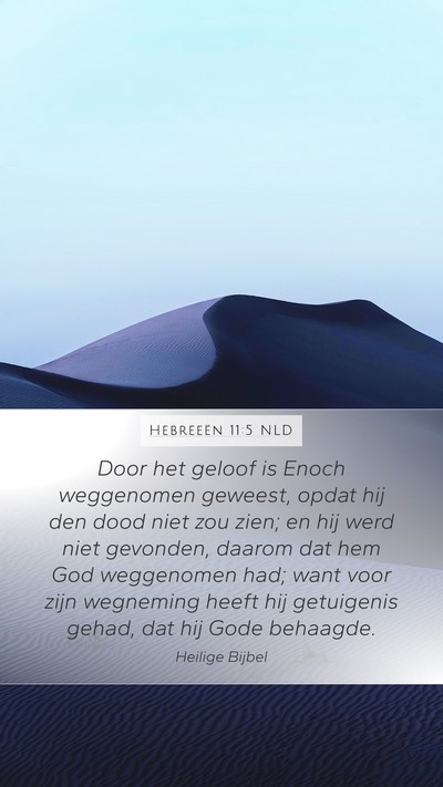 Hebreeën 11:5 NLD Bible Verse Image