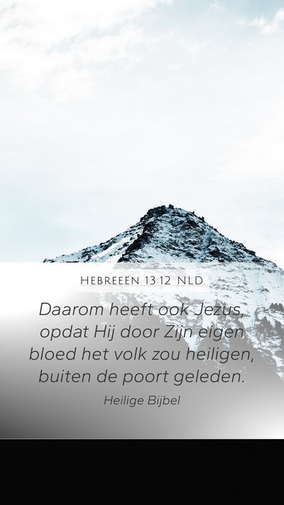 Hebreeën 13:12 NLD Bible Verse Image