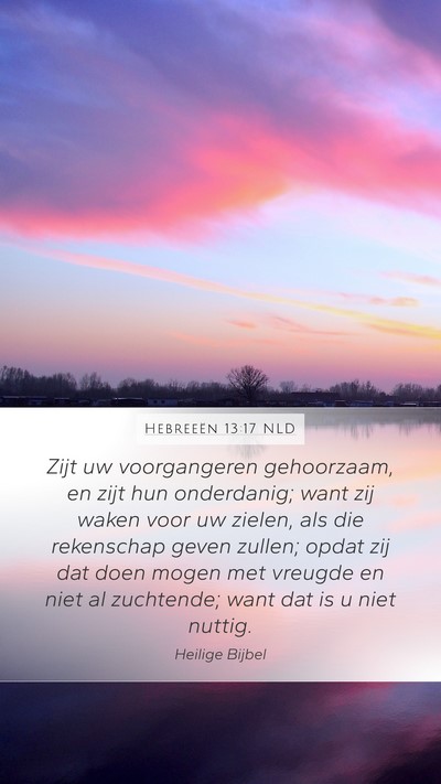 Hebreeën 13:17 NLD Bible Verse Image