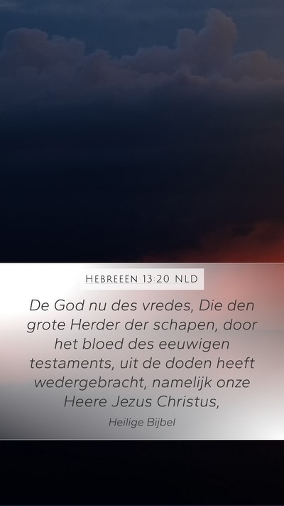 Hebreeën 13:20 NLD Bible Verse Image