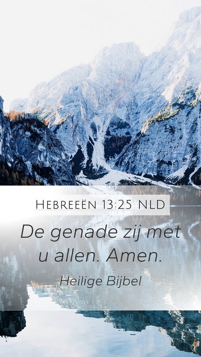 Hebreeën 13:25 NLD Bible Verse Image
