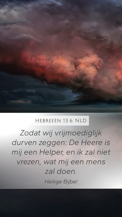 Hebreeën 13:6 NLD Bible Verse Image