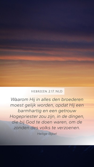 Hebreeën 2:17 NLD Bible Verse Image