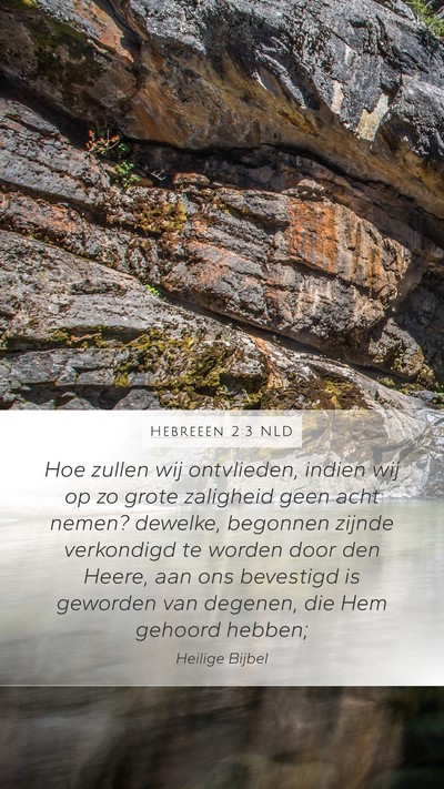 Hebreeën 2:3 NLD Bible Verse Image