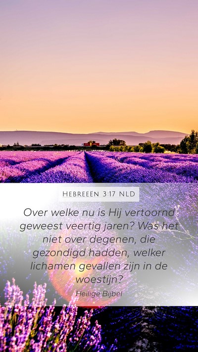 Hebreeën 3:17 NLD Bible Verse Image