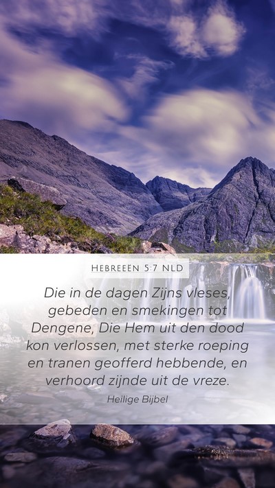 Hebreeën 5:7 NLD Bible Verse Image
