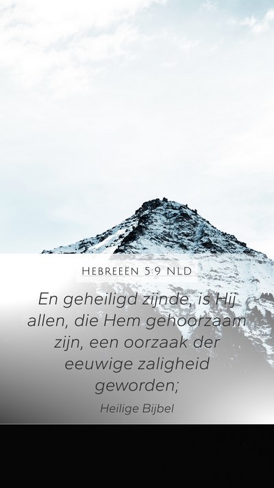 Hebreeën 5:9 NLD Bible Verse Image