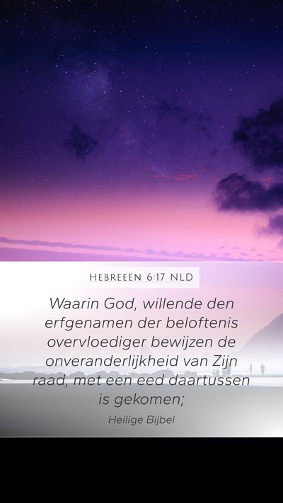 Hebreeën 6:17 NLD Bible Verse Image