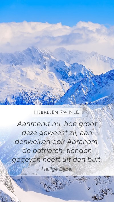 Hebreeën 7:4 NLD Bible Verse Image