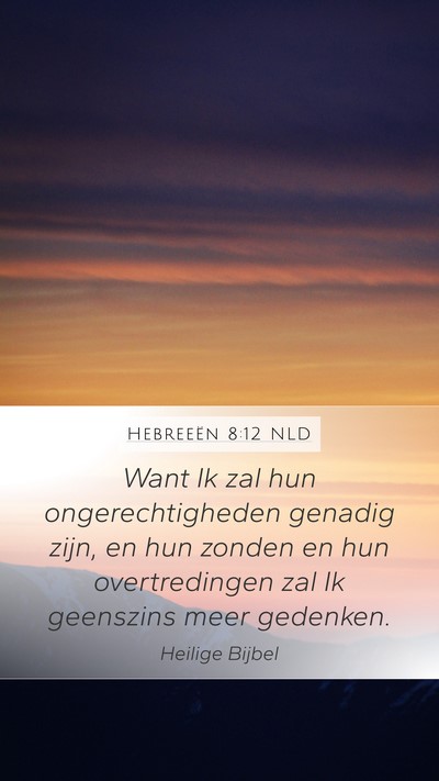 Hebreeën 8:12 NLD Bible Verse Image