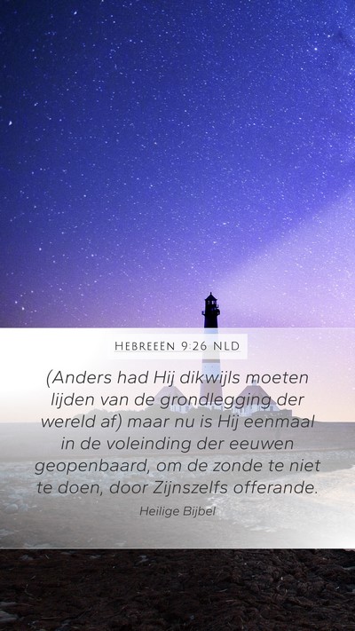 Hebreeën 9:26 NLD Bible Verse Image