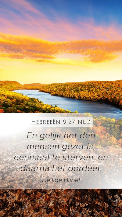 Hebreeën 9:27 NLD Bible Verse Image