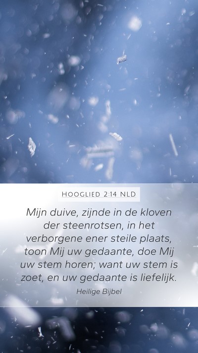 Hooglied 2:14 NLD Bible Verse Image