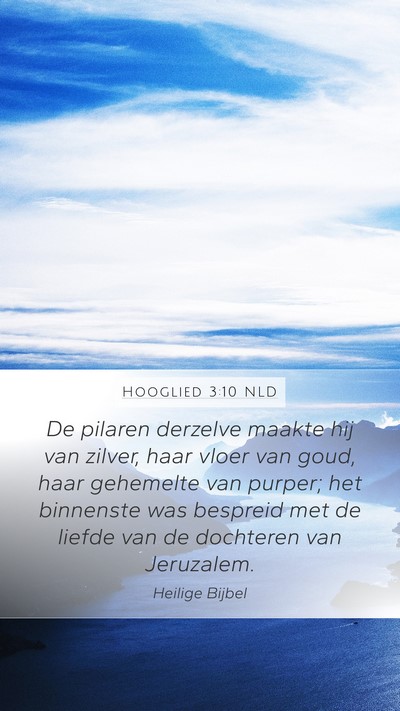 Hooglied 3:10 NLD Bible Verse Image