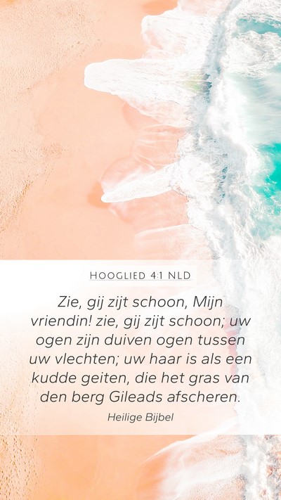 Hooglied 4:1 NLD Bible Verse Image