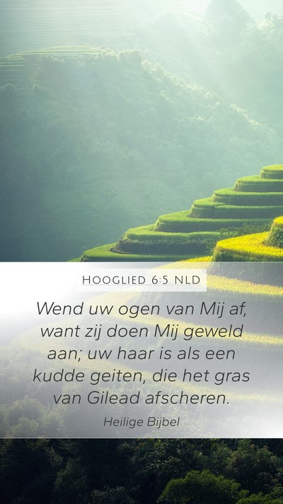 Hooglied 6:5 NLD Bible Verse Image