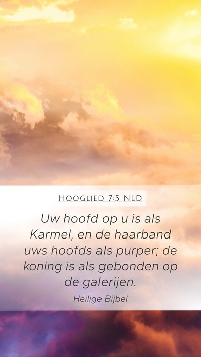 Hooglied 7:5 NLD Bible Verse Image