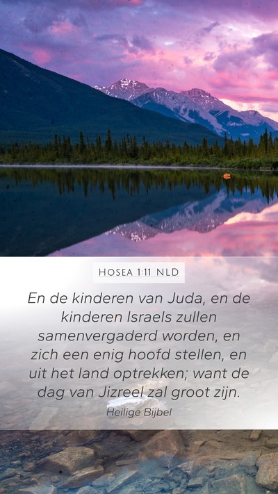 Hosea 1:11 NLD Bible Verse Image