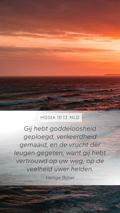 Hosea 10:13 NLD Bible Verse Image