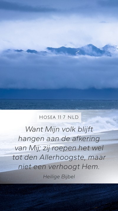 Hosea 11:7 NLD Bible Verse Image