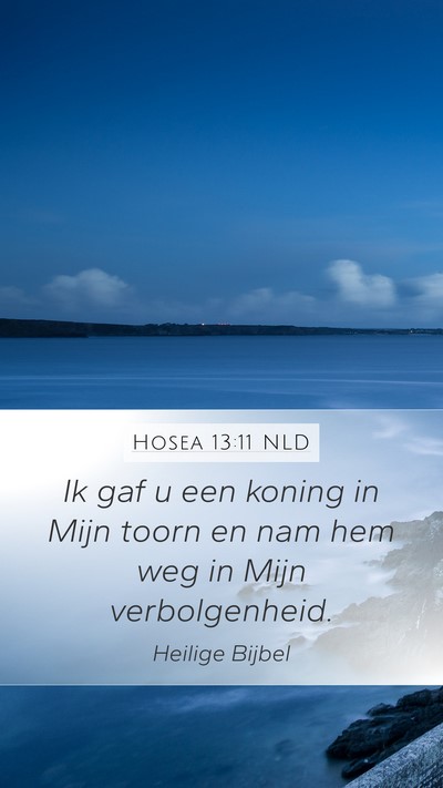 Hosea 13:11 NLD Bible Verse Image