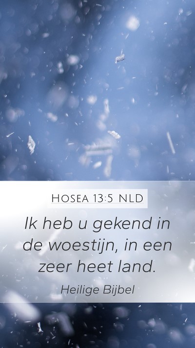 Hosea 13:5 NLD Bible Verse Image