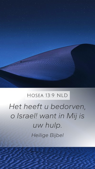 Hosea 13:9 NLD Bible Verse Image