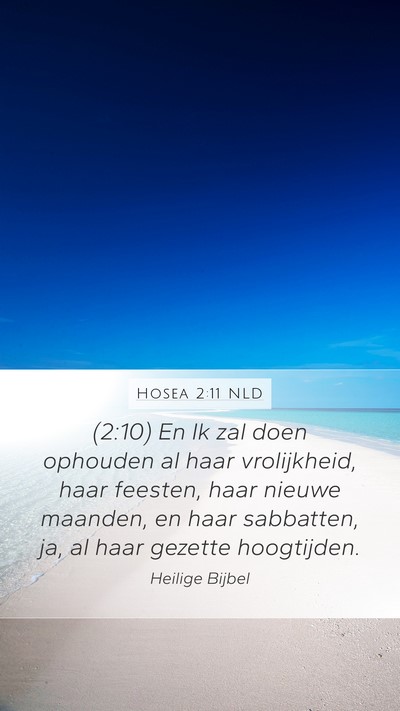 Hosea 2:11 NLD Bible Verse Image