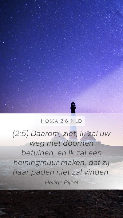 Hosea 2:6 NLD Bible Verse Image