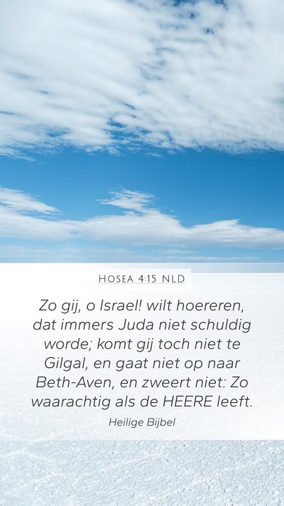 Hosea 4:15 NLD Bible Verse Image