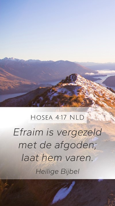 Hosea 4:17 NLD Bible Verse Image