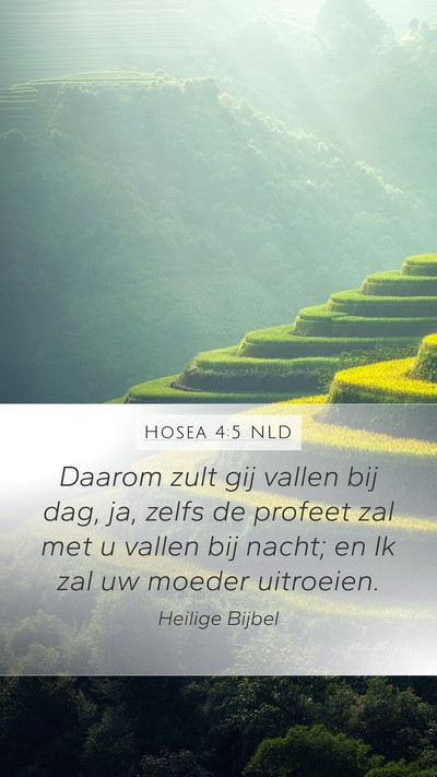 Hosea 4:5 NLD Bible Verse Image