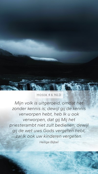 Hosea 4:6 NLD Bible Verse Image