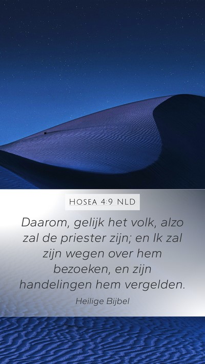 Hosea 4:9 NLD Bible Verse Image