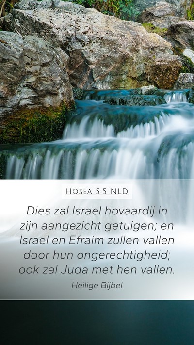 Hosea 5:5 NLD Bible Verse Image