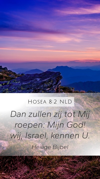 Hosea 8:2 NLD Mobile Phone Wallpaper - Dan zullen zij tot Mij roepen: Mijn God! wij, - Mobile Bible Verse Wallpaper