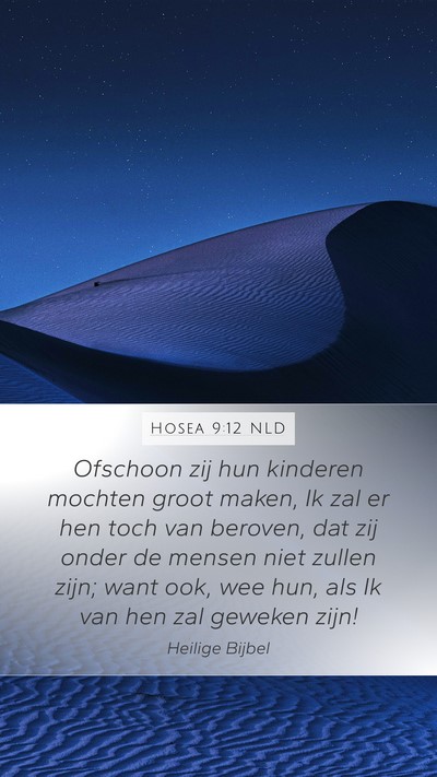 Hosea 9:12 NLD Bible Verse Image