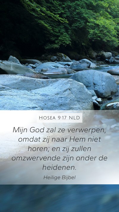 Hosea 9:17 NLD Bible Verse Image