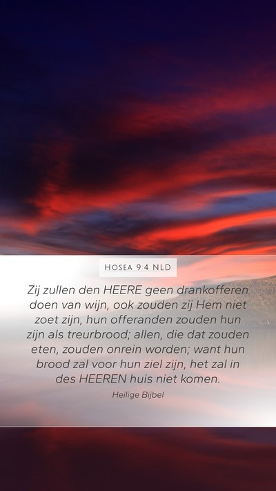 Hosea 9:4 NLD Bible Verse Image