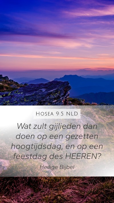 Hosea 9:5 NLD Bible Verse Image
