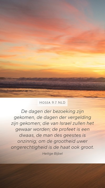 Hosea 9:7 NLD Bible Verse Image