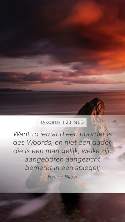 Jakobus 1:23 NLD Bible Verse Image