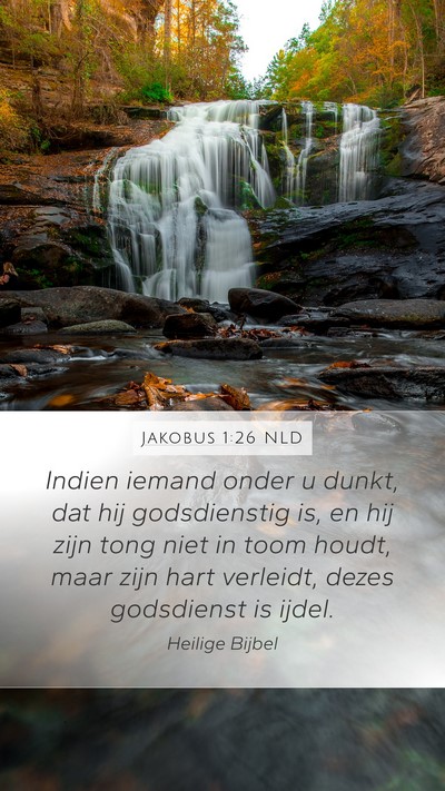 Jakobus 1:26 NLD Bible Verse Image