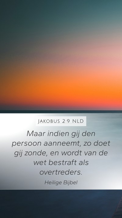 Jakobus 2:9 NLD Bible Verse Image